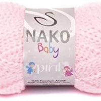 1x Nako Baby Piril 94% Premium Acrylic 6% Metallic Polyester 50g Yarn