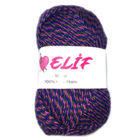 1x Elif Print 100% Acrylic Fine 100g DK Crochet and Knitting Yarn