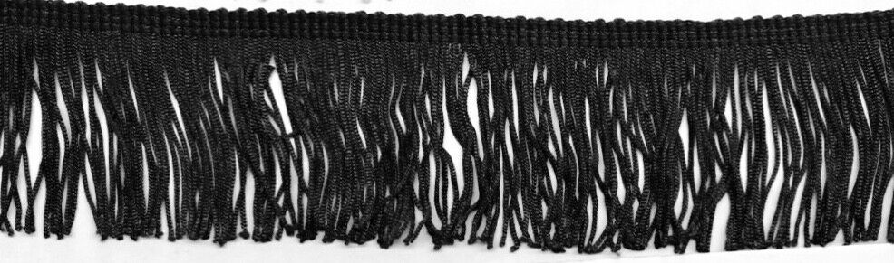 1x Yard Silky Fringing Tassel Trim 50mm Width - Choose your Colour