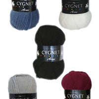 Cygnet Aran 100% Acrylic 100g Yarn for Crochet and Knitting