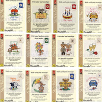 1x Mouseloft Stitchlets Celebration Card Mini Cross Stitch Kit with Cards