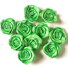 20x Handmade 20mm Satin Rose Flower Appliqué Sewing Craft