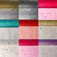 1x Yards 470mm (18.5inch wide) Sequin and Glitter Tulle Fabric Mesh