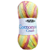 1x King Cole Cottonsoft Crush DK 100% Cotton Crochet and Knitting Yarn 100g