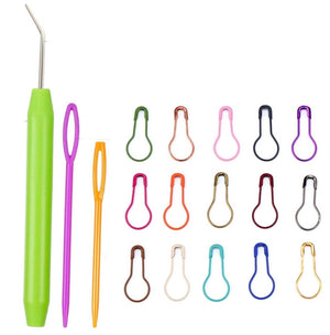 1x Knit Pick With Plastic Needle and Stitch Holder Kit Set