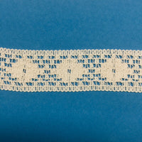 2x Meters 32mm/35mm Crochet Like Cotton Lace Trim - Red or Beige