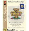 1x Mouseloft Stitchlets Celebration Card Mini Cross Stitch Kit with Cards