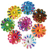 Set of 2pcs Extra Large 60mm Flower with Sequin Iron On Sew on Applique Patch