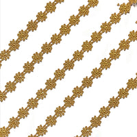 2x Yards 12.5mm  Guipure Embroidered Daisy Flower Lace Trim - Pick your Colour