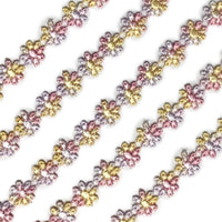 2x Yards 15mm Guipure Embroidered Flower Lace Trim - Pick your Flower Design