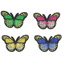 Multi Pcs Butterfly Theme Sew-On Iron-On Embroidered Applique Patches