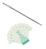 1x Set of Stainless Steel 65cm Knitting and Tapestry Needle with Size Gauge