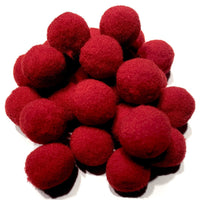 25x Large 20mm Pom Poms - Pick Your Colour