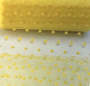 3x Yards 150mm Flocked Heart or Dots Ribbon Soft Tulle Organza Mesh