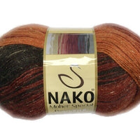 1X Nako Moher Special Romantik Jakar 100g Fine Crochet and Knitting Yarn