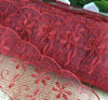 2x Yards Bright Coloured 65mm Wide Scalloped Polyester Lace Trim