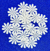 24x White Daisy Flower 20mm/25mm Embroidered Giupure Sew on Applique Patches