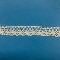 2x Meters 32mm/35mm Crochet Like Cotton Lace Trim - Red or Beige