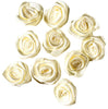 20x Handmade 20mm Satin Rose Flower Appliqué Sewing Craft