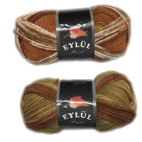 1x Eylul Print Medium Crochet and Knitting Yarn 100g