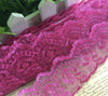 2x Yards Bright Coloured 40mm Wide Scalloped Polyester Lace Trim