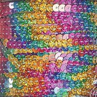 Colourful Rainbow Sequin Ribbon Lace & Sequin Mix Trim - Choose Your Trim