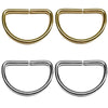 5x High Quality 35mm x 22mm D Rings for Crafts - Gold or Silver