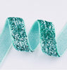 5x Yards 10mm Glitter Sparkly Velvety Polyester Ribbon - Pick Your Colour