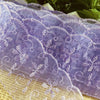 2x Yards Bright Coloured 65mm Wide Scalloped Polyester Lace Trim