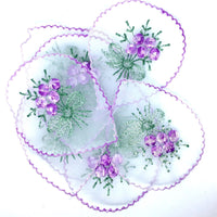 2x Xtra Large White Flower 70mmx90mm Embroidered Organza Sew on Applique Patch