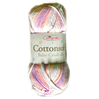 1x King Cole Cottonsoft Baby Crush DK 100% Cotton Crochet and Knitting Yarn 100g