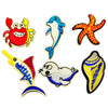 Multi pcs Ocean Creature Theme Sew-On Iron-On Embroidered Applique Patches