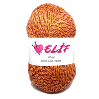 1x Elif Print 100% Acrylic Fine 100g DK Crochet and Knitting Yarn