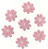 24x Colourful 25mm Daisy Flower Embroidered AB Giupure Sew on Applique Patch