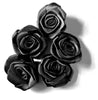 10x Handmade 25mm Satin Rose Flower Appliqué Sewing Craft