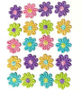 24x Multicolour Daisy Flower AC06 Embroidered 25mm Motiff Sew-On Applique Patch