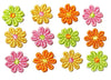 24x Multicolour Daisy Flower AC09 Embroidered 25mm Motiff Sew-On Applique Patch