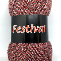 1x Festival 100g 100% Acrylic Light Crochet and Knitting Yarn