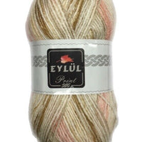 1x Eylul Print 100% Acrylic Light Crochet and Knitting Yarn 100g