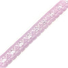 5x Meters 18mm Lilac Polyester Spade Design Lace Trim