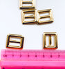 10 pcs Gold Colour Metal Strap Buckles 23mm x 20mm