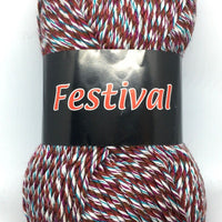 1x Festival 100g 100% Acrylic Light Crochet and Knitting Yarn