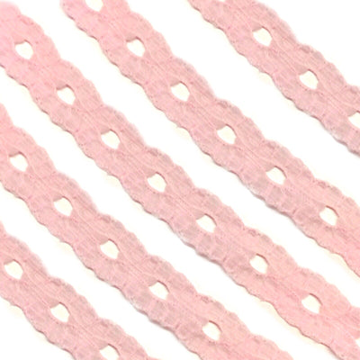 6x Yards Pink 15mm Soft Polyester Lace for Sewing Craft and Embellishment