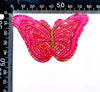 5x Holographic Multi Color Large 3D Butterfly Embroidered Iron On Appliqué Patch