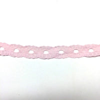 6x Yards Pink 15mm Soft Polyester Lace for Sewing Craft and Embellishment