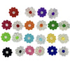 22x Multicoloured Daisy Flower Machine Embroidered 25mm Sew-On Applique Patchi