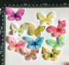 10x Vibrant Colour Butterfly Embroidered Sew-On Glue-On Appliqué Patch