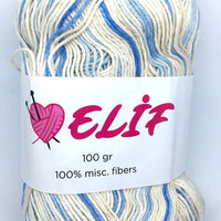 1x Elif 100% Acrylic 100g Super Fine Soft Crochet and Knitting Yarn