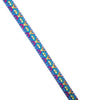 2x Metre Bright Multi Coloured Braid Ribbon Trim 11mm