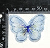 8x Vibrant Colour 40x30mm Butterfly Embroidered Sew-On Glue-On Appliqué Patch